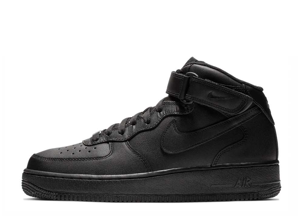 ナイキ エアフォース1 ミッド ブラック/ブラック Nike Air Force 1 Mid Black/Black 315123-001