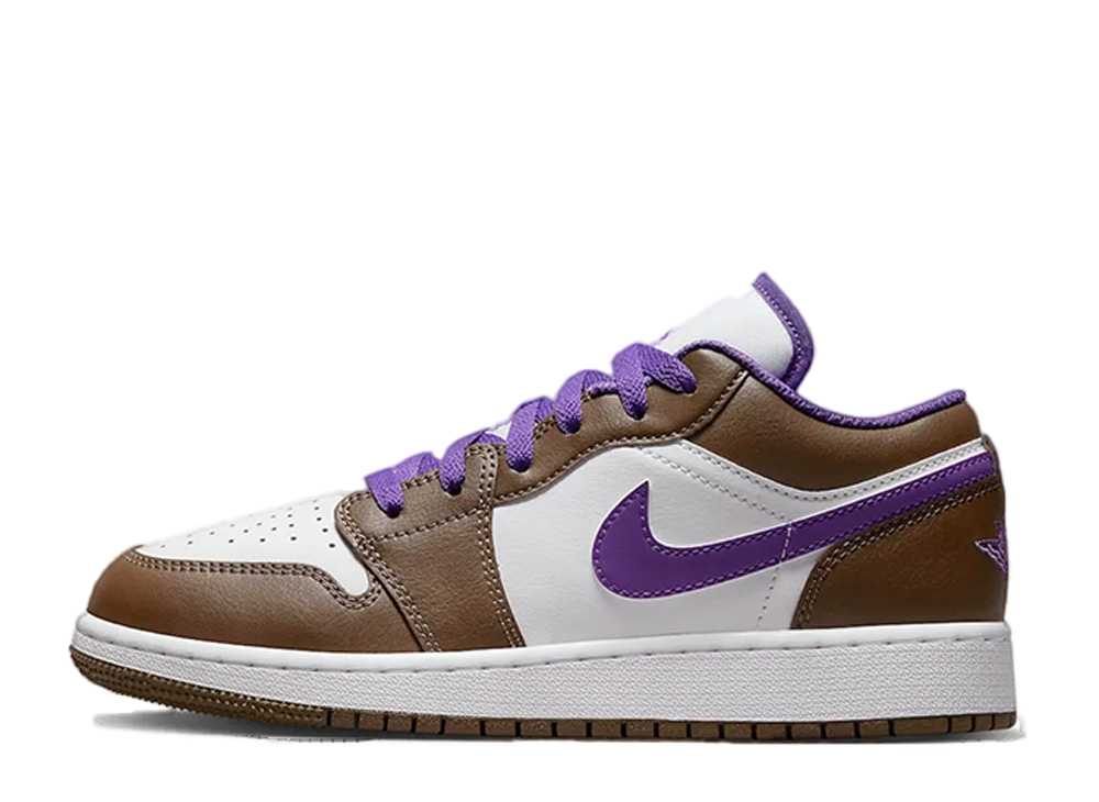 ナイキ エアジョーダン1 ロー ブラウン Nike Air Jordan1 Low Brown and Purple 553558-215
