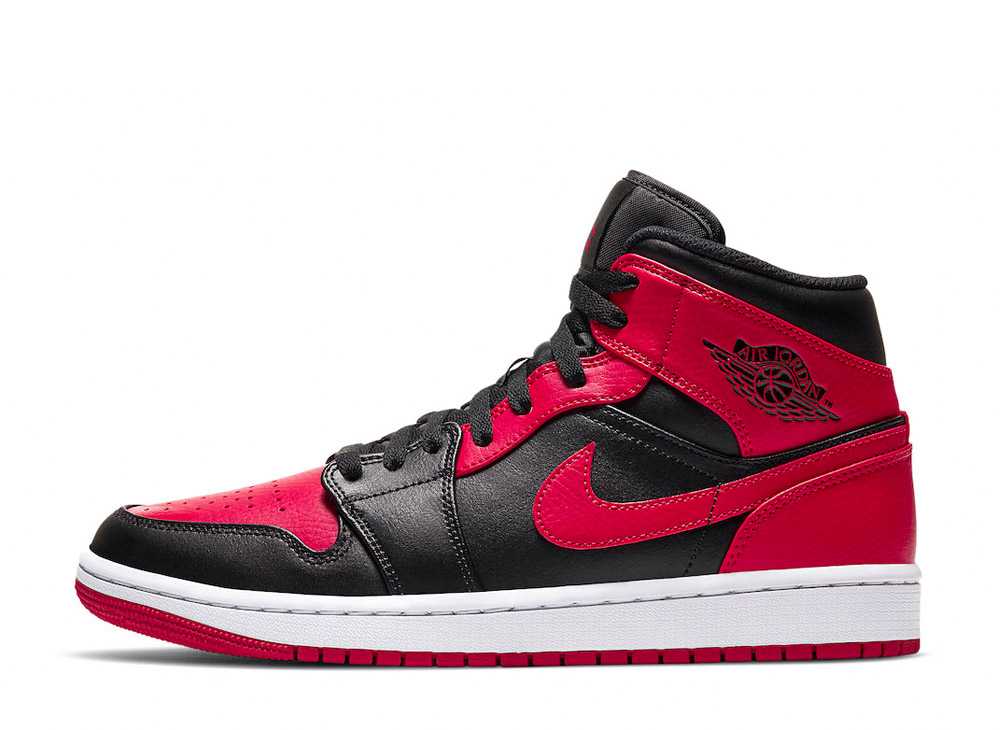 ナイキ エアジョーダン1 ミッド  &#39;ブレッド&#39; NIKE AIR JORADN 1 MID &#39;BRED&#39; 554724-074