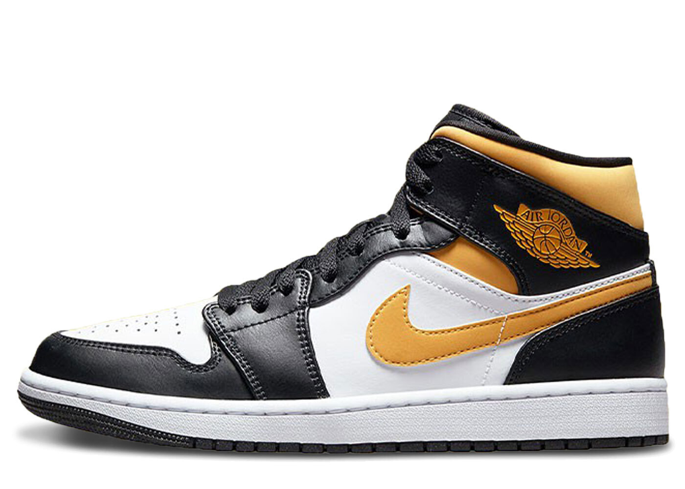 ナイキ エアジョーダン 1ミッドユニバーシティゴールド Nike Air Jordan 1 Mid University Gold/Black 554724-177