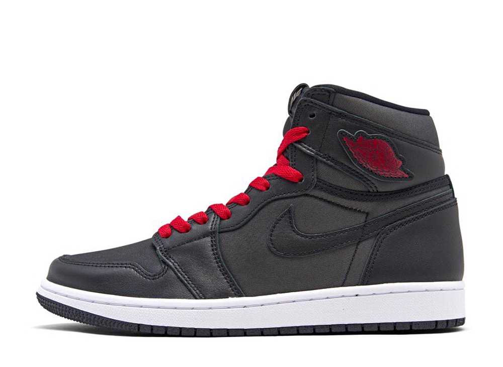 ナイキ エアジョーダン 1 レトロ ブラック ジム レッド サテン Nike Air Jordan 1 Retro High Black Gym 555088-060