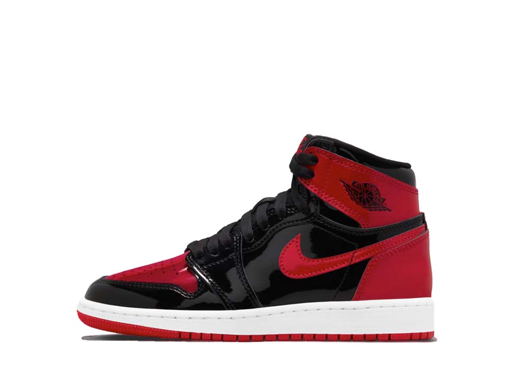 ナイキ GS エアジョーダン1 ハイ OG パテントブレッド  Nike GS Air Jordan 1 High OG Patent Bred 575441-063