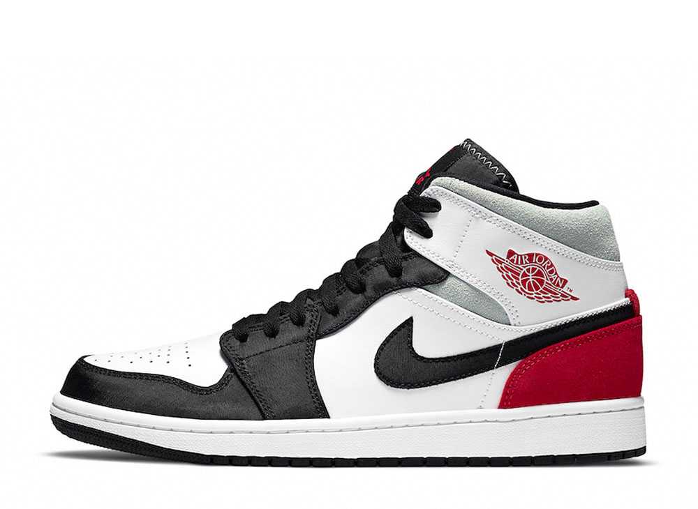 ナイキ エアジョーダン1 ブラック ホワイト チルレッド Nike Air Jordan 1 Mid SE Black White Chile Red 852542-100