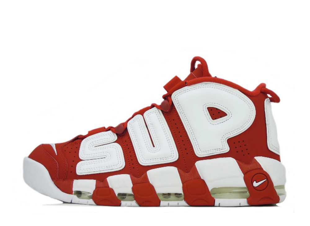 シュプリーム×ナイキエアモアアップテンポホワイト/レッド SUPREME×NIKE AIR MORE UPTEMPO WHITE/RED 902290-600