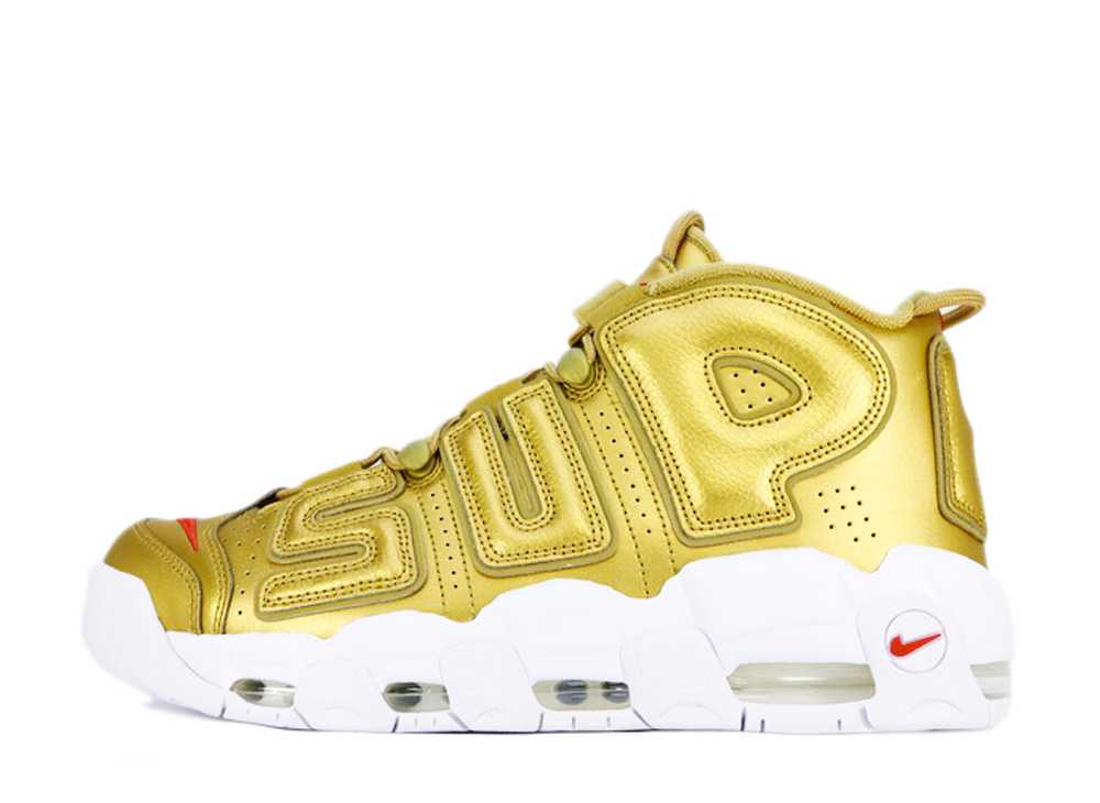 シュプリーム×ナイキエアモアアップテンポゴールド SUPREME × NIKE AIR MORE UPTEMPO METALLICGOLD 902290-700