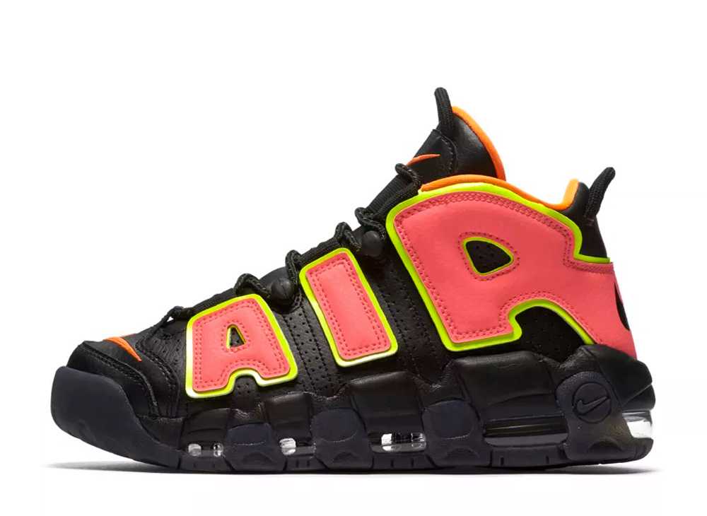 ナイキウィメンズエアモアアップテンポホットパンチ NIKE WMNS AIR MORE UPTEMPO HOT PUNCH 917593-002