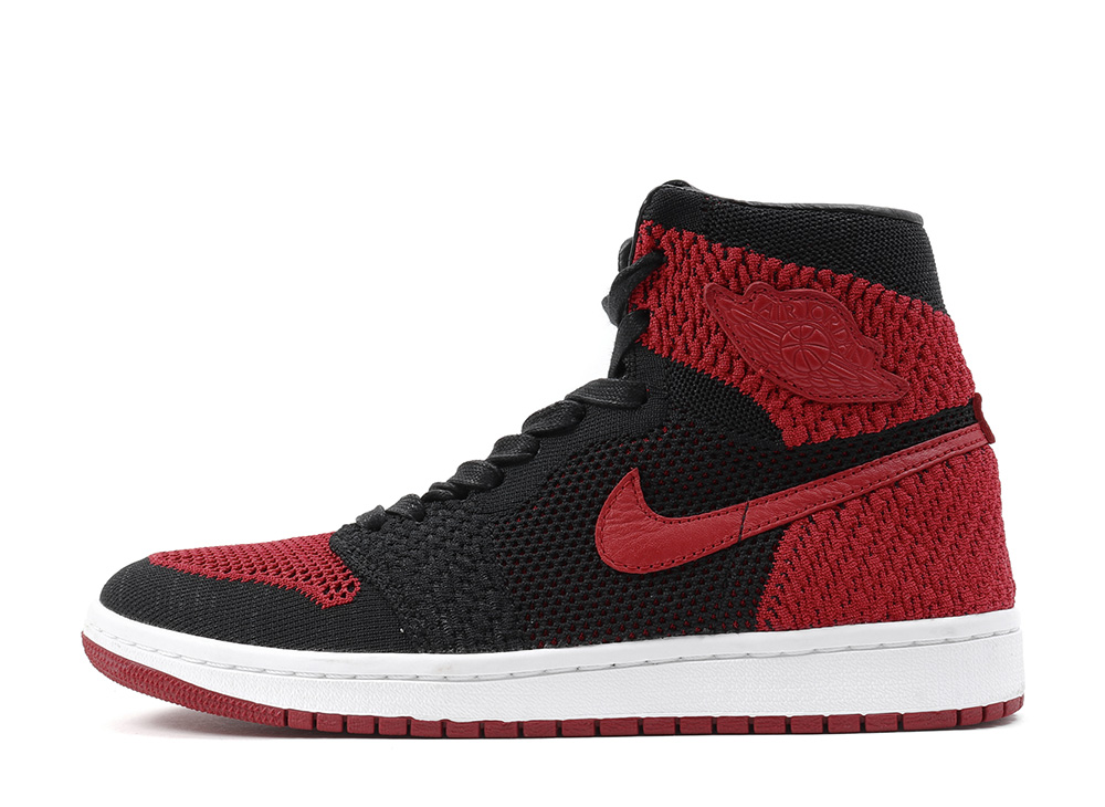 ナイキエアジョーダン1 レトロ ハイフライニットブレッド Jordan 1 Retro High Flyknit Bred 919704-001