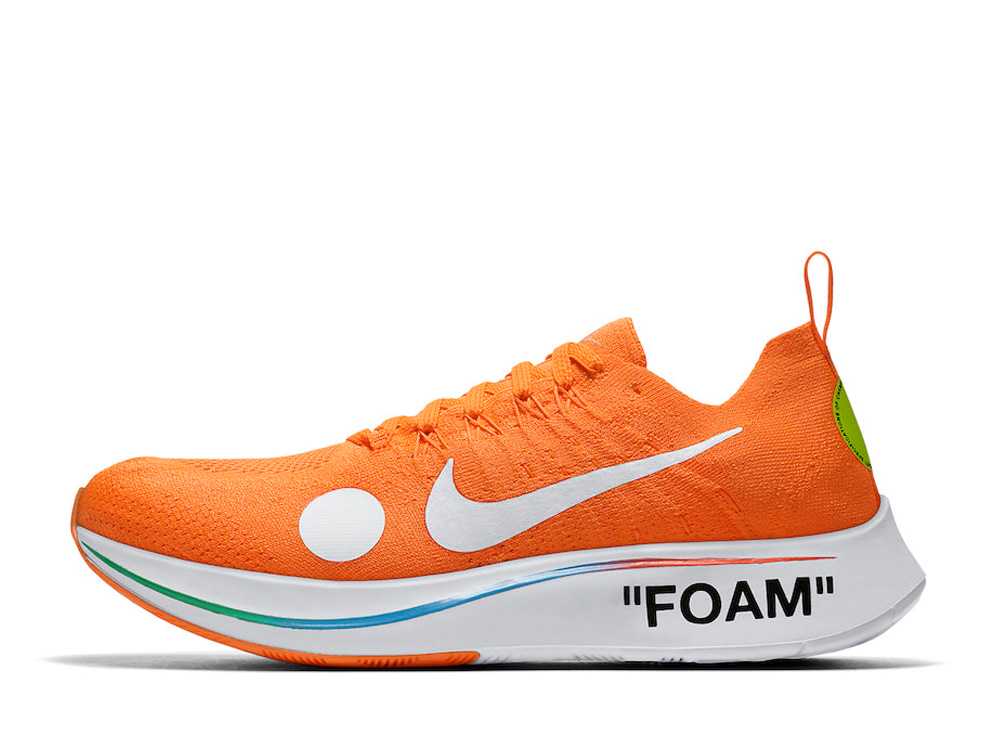 オフホワイト×ナイキズームフライオレンジ OFF-WHITE × NIKE ZOOM FLY MERCURIAL ORANGE AO2115-800