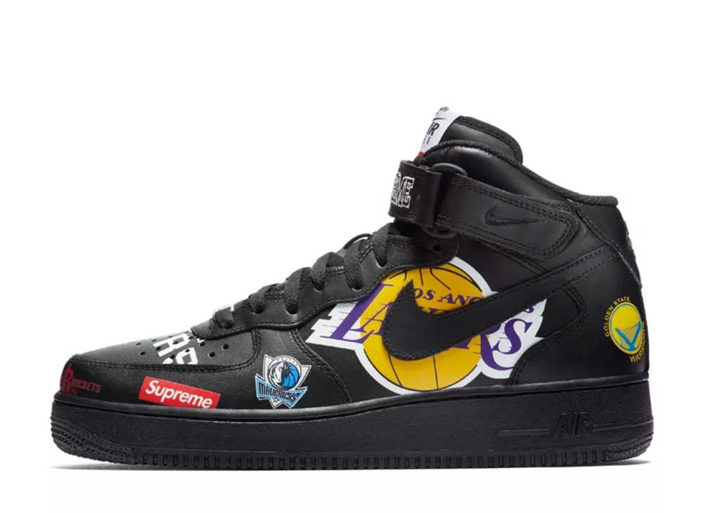 シュプリーム×NBA×ナイキ エアフォース1 ミッド ’07 ブラック SUPREME×NBA×NIKE AIR FORCE1 AQ8017-001