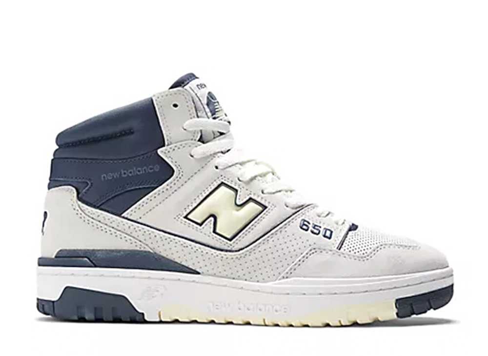 ニューバランス 650R シーソルト/NBネイビー/ダウングロー New Balance 650R Sea Salt/NB Navy/Dawn Glow BB650RVN