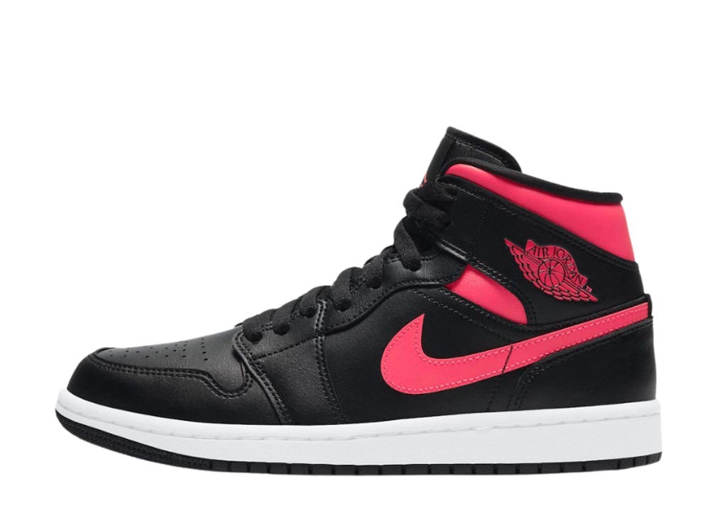 ナイキ エア ジョーダン1 ミッド ブラック サイレンレッド Nike Air Jordan1 Mid Black Siren Red Womens BQ6472-004