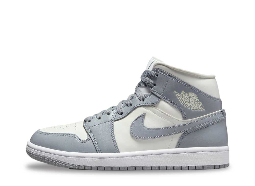 ナイキ ウィメンズ エアジョーダン1 ミッド Nike WMNS Air Jordan1 Mid Grey/Sail BQ6472-115