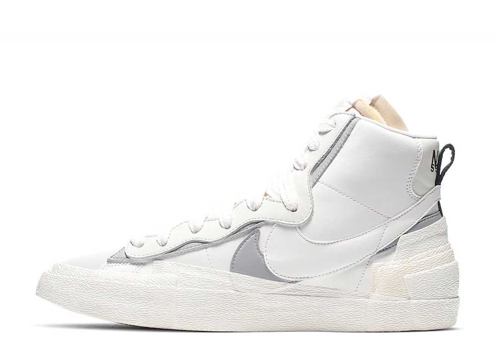 サカイ ブレザー ミッド Sacai × Nike Blazer Mid White Grey BV0072-100