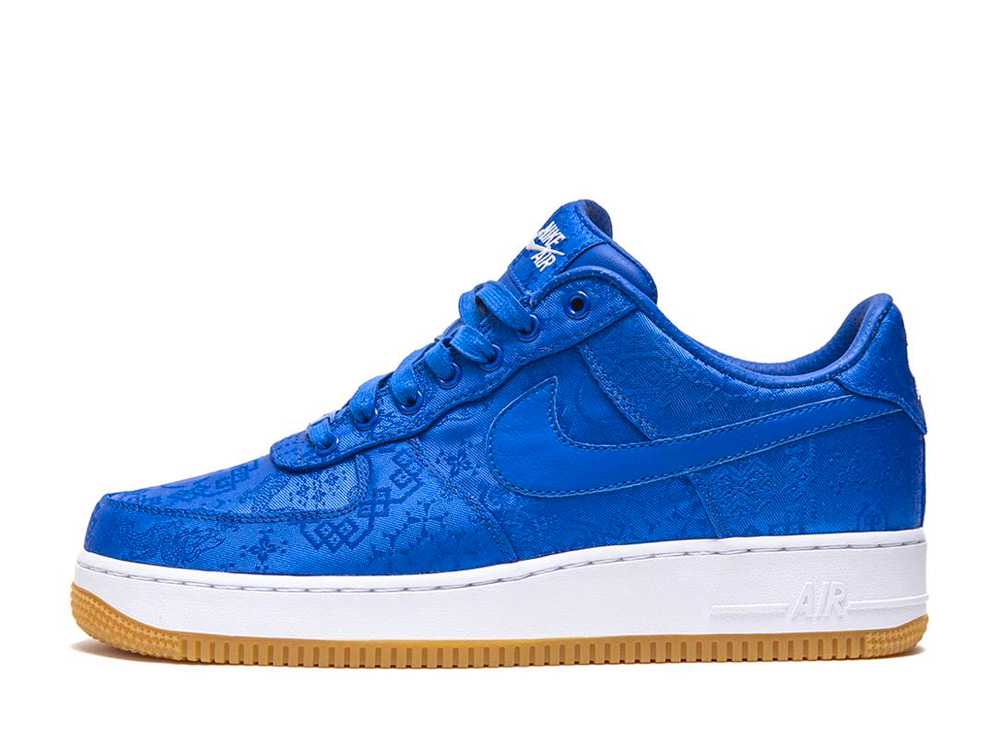 クロット ナイキ エアフォース1 ブルー Clot × Nike Air Force 1 Low Blue Silk CJ5290-400