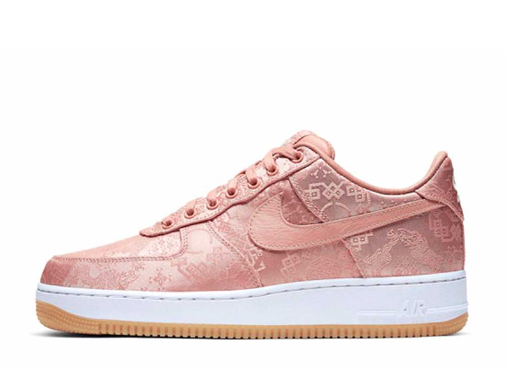 クロット ナイキ エアフォース1 ローズ Clot × Nike Air Force 1 Low Rose Gold Silk CJ5290-600