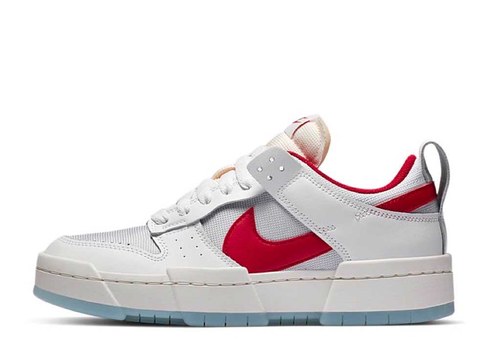 ナイキ ダンク ロー ディスラプト Nike Dunk Low Disrupt White Red Womens CK6654-101