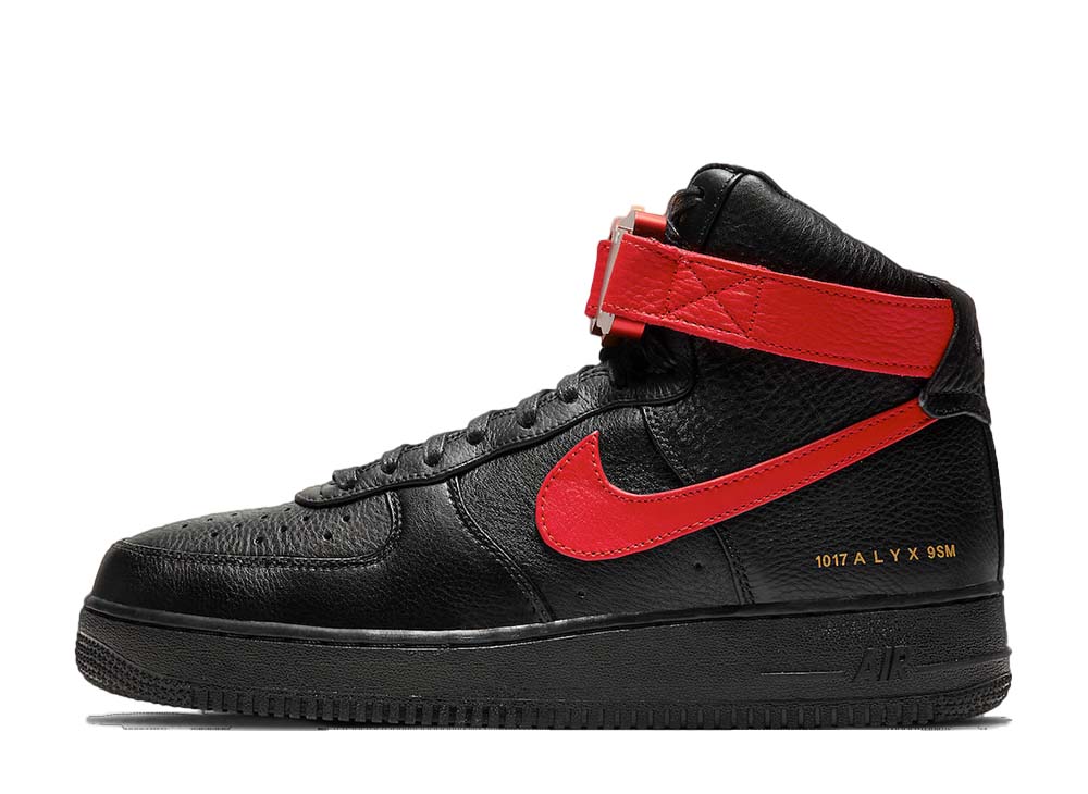 1017 アリクス 9SM×ナイキエアフォース1  1017 ALYX 9SM×Nike Air Force1High BlackUniversity Red CQ4018-004