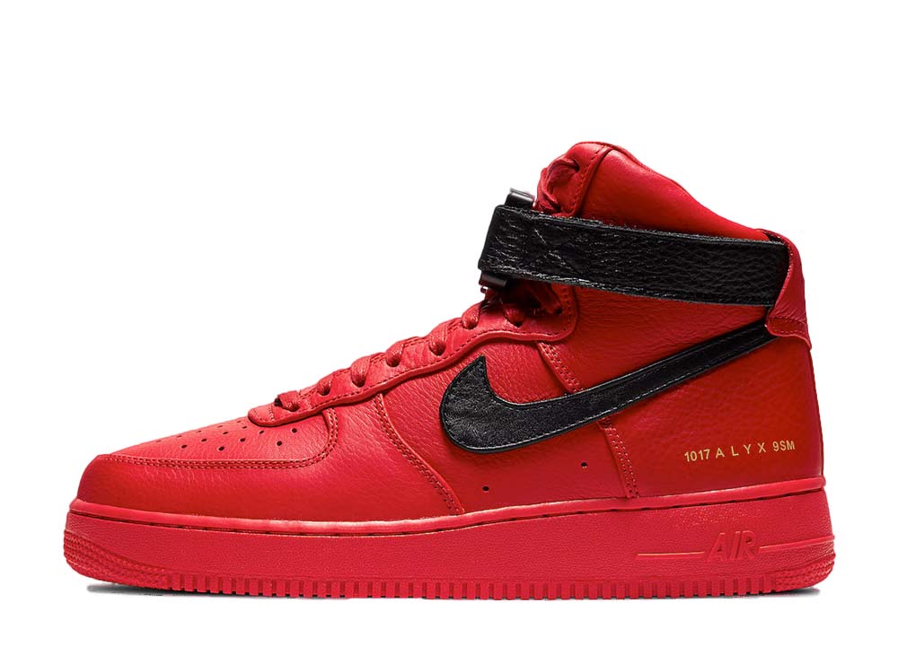 1017 アリクス 9SM×ナイキエアフォース 1  1017 ALYX 9SM×Nike Air Force1High University RedBlack CQ4018-601