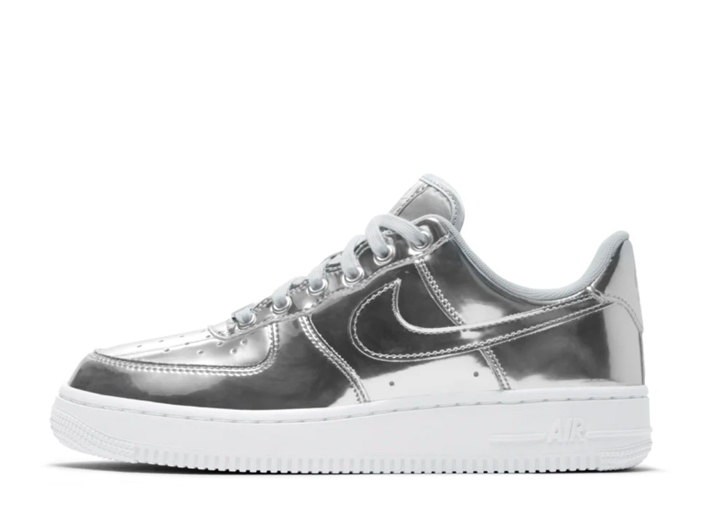 ナイキ エアフォース1 メタリック クローム Nike Air Force 1 Metallic Chrome Womens CQ6566-001