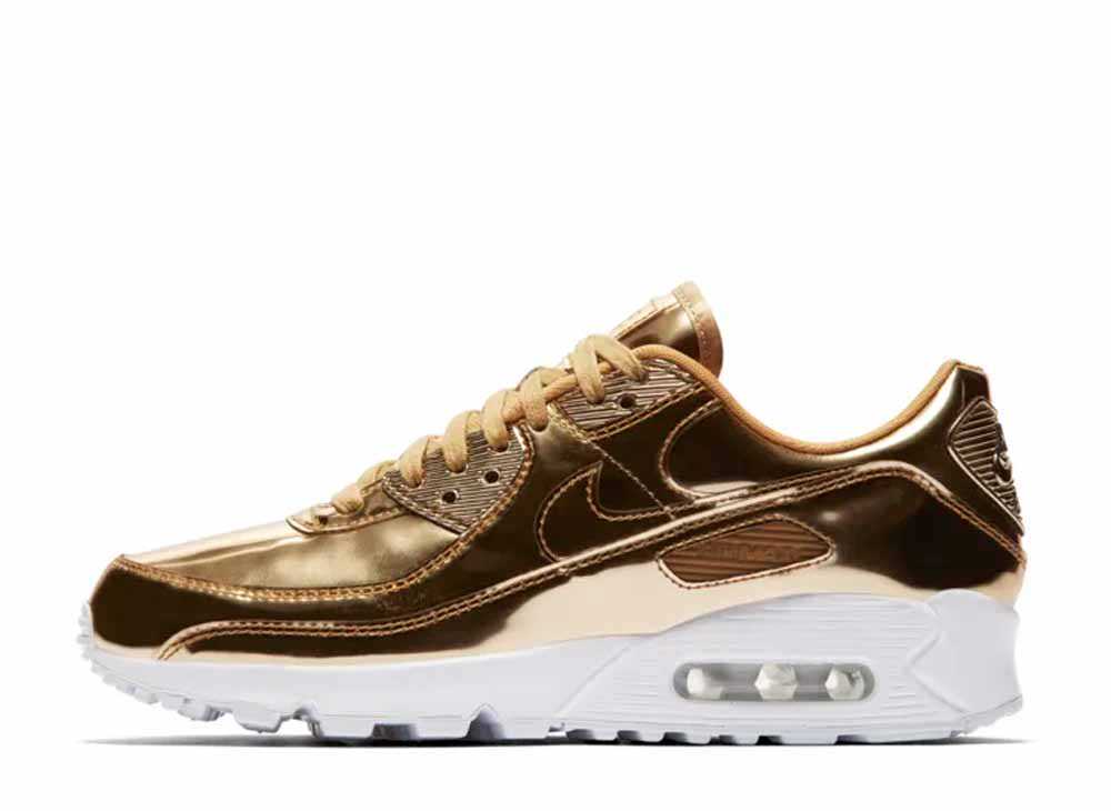 ナイキ エアマックス 90 メタリックゴールド ウィメンズ Nike Air Max 90 Metallic Gold Womens CQ6639-700