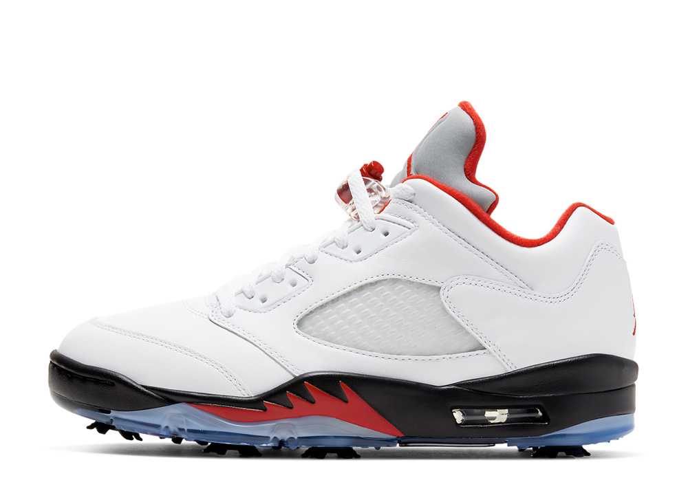 ナイキ エアジョーダン5 ゴルフ ファイア レッド NIKE AIR JORDAN 5 GOLF FIRE RED SILVER TONGUE CU4523-100