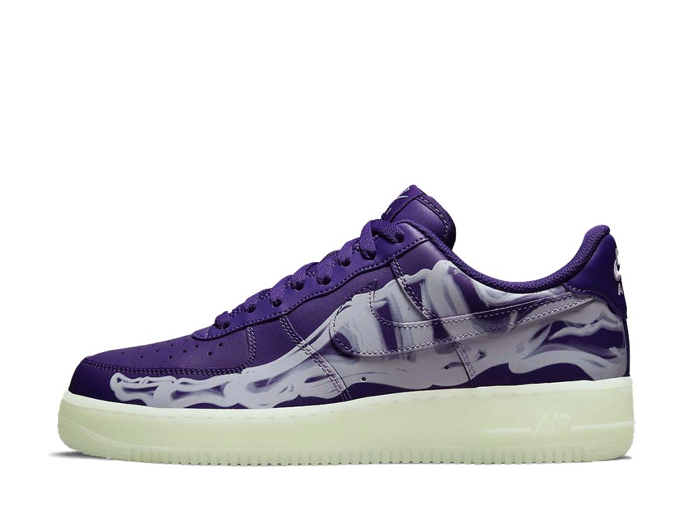 ナイキ エア フォース 1 パープル スケルトン Nike Air Force 1 Purple Skeleton CU8067-500