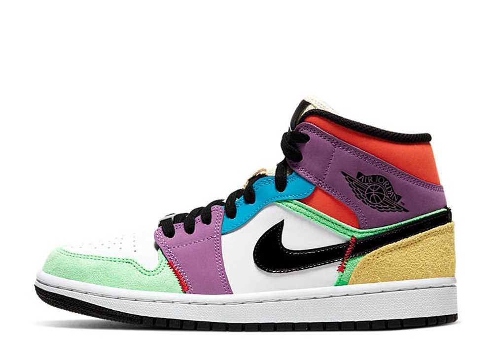 ナイキ エア ジョーダン 1 ミッド マルチカラー ウィメンズ Nike Air Jordan 1 Mid Multicolor Womens CW1140-100