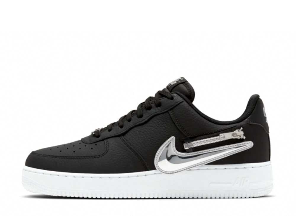 ナイキ エアフォース1 ブラックジッパー Nike Air Force 1 &#39;07 Black Zipper CW6558-001