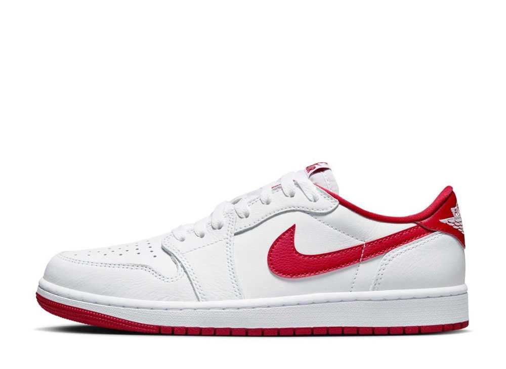 ナイキ エアジョーダン1 レトロ ロー OG ホワイト ユニバーシティレッド Nike Air Jordan1 Retro Low OG White and University Red CZ0790-161