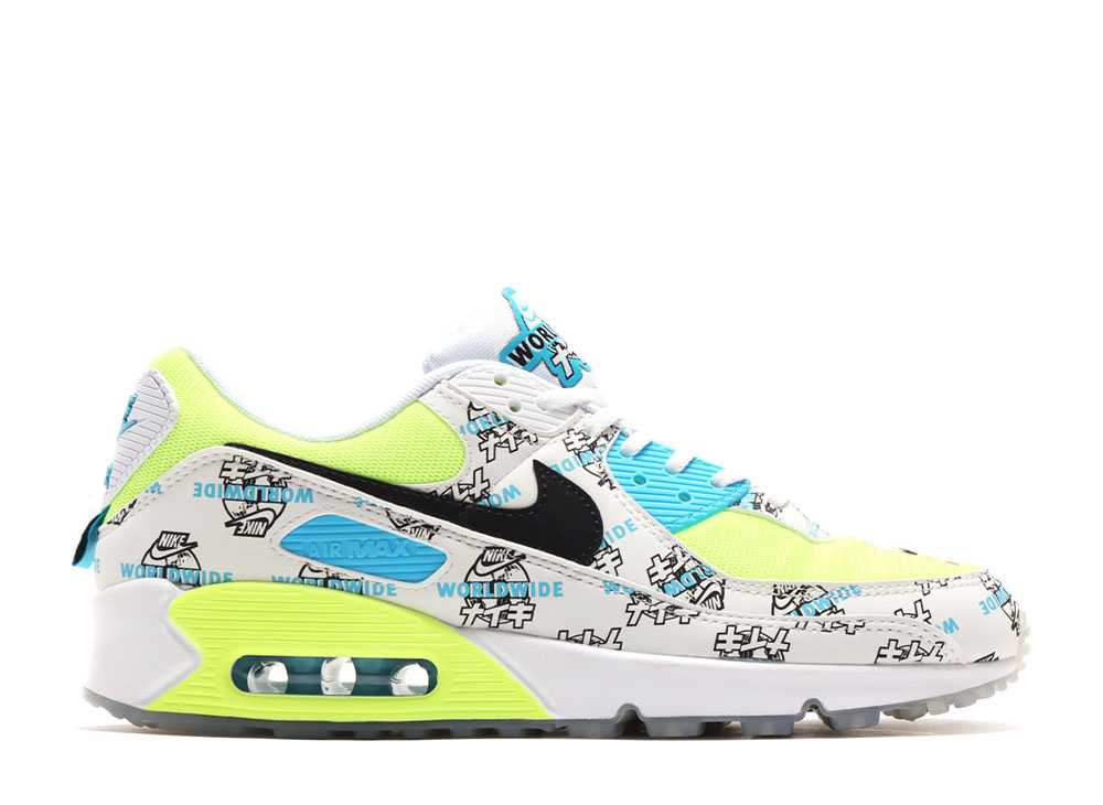 ナイキ エアマックス 90 ワールドワイド パック カタカナ ボルト Nike Air Max 90 Worldwide Pack DA1342-107