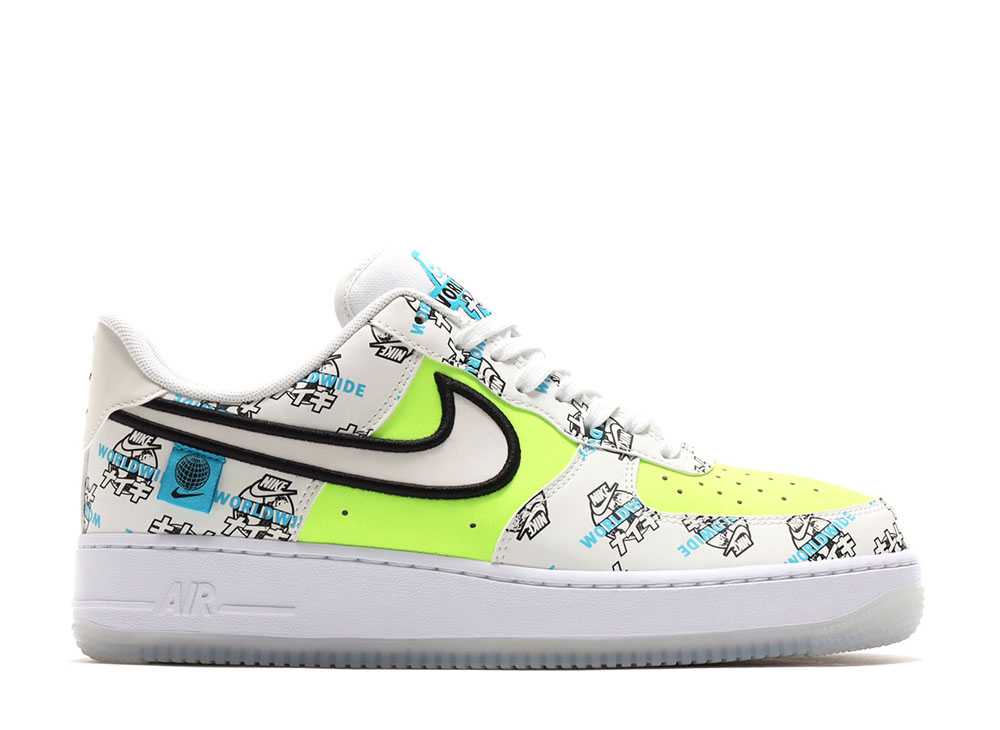 ナイキ エアフォース1 カタカナ Nike Air Force 1 Worldwide Pack Katakana Volt DA1343-117