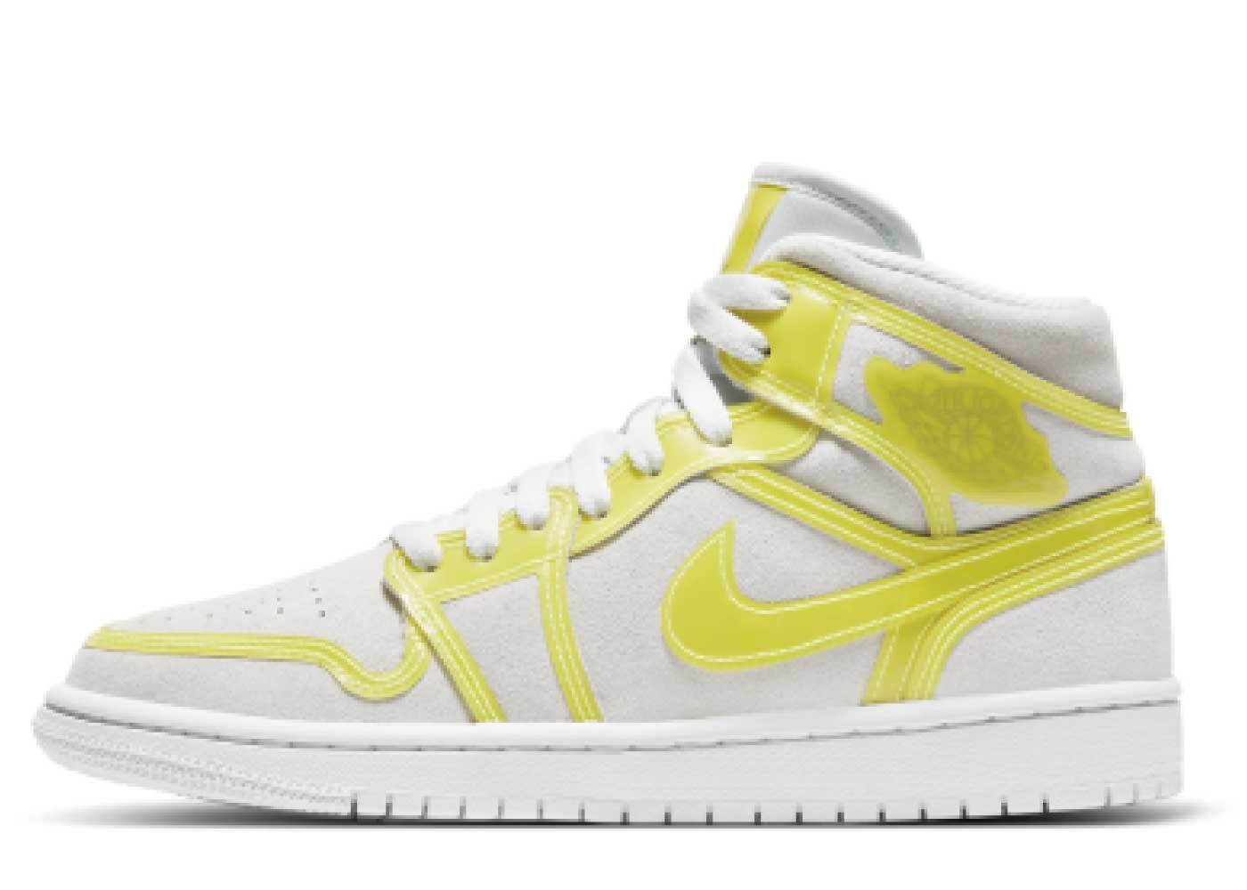 ナイキ ウィメンズ エアジョーダン1 ミッド オプティイエロー NIKE WMNS AIR JORDAN 1 MID LX OPTI DA5552-107