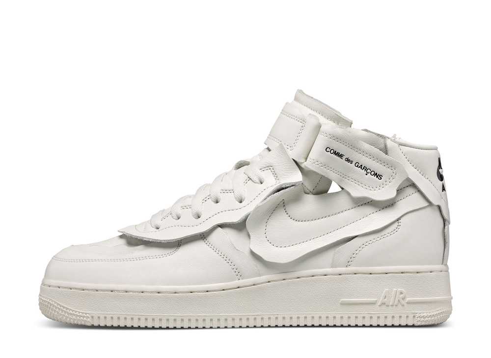 コム デ ギャルソン ナイキ エアフォース1 ミッド Comme Des Garcons × Nike Air Force 1 MID White DC3601-100