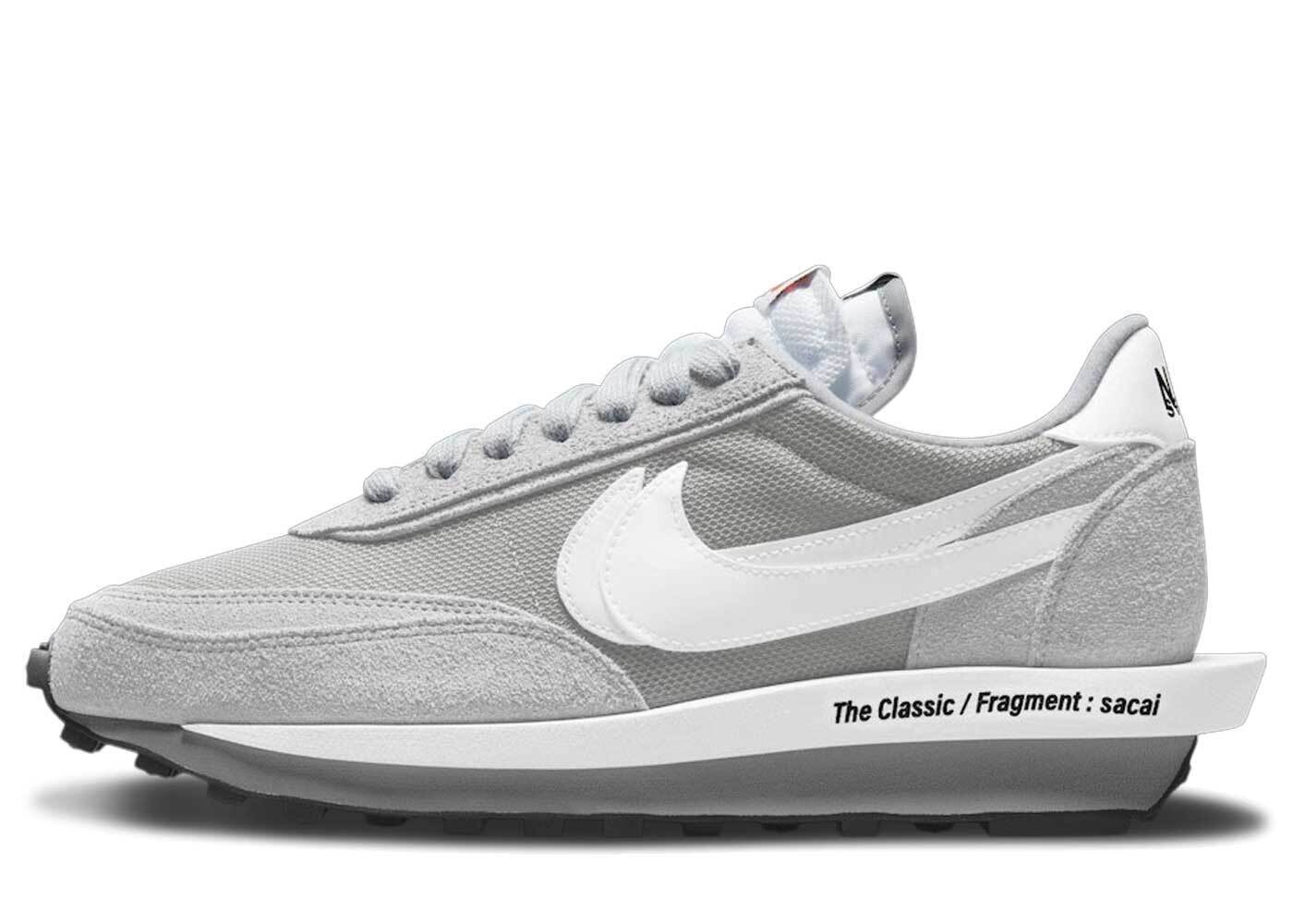 フラグメント×サカイ×ナイキLDワッフルライトグレイ Fragment×Sacai×NikeLDWaffleLightSmokeGrey DH2684-001