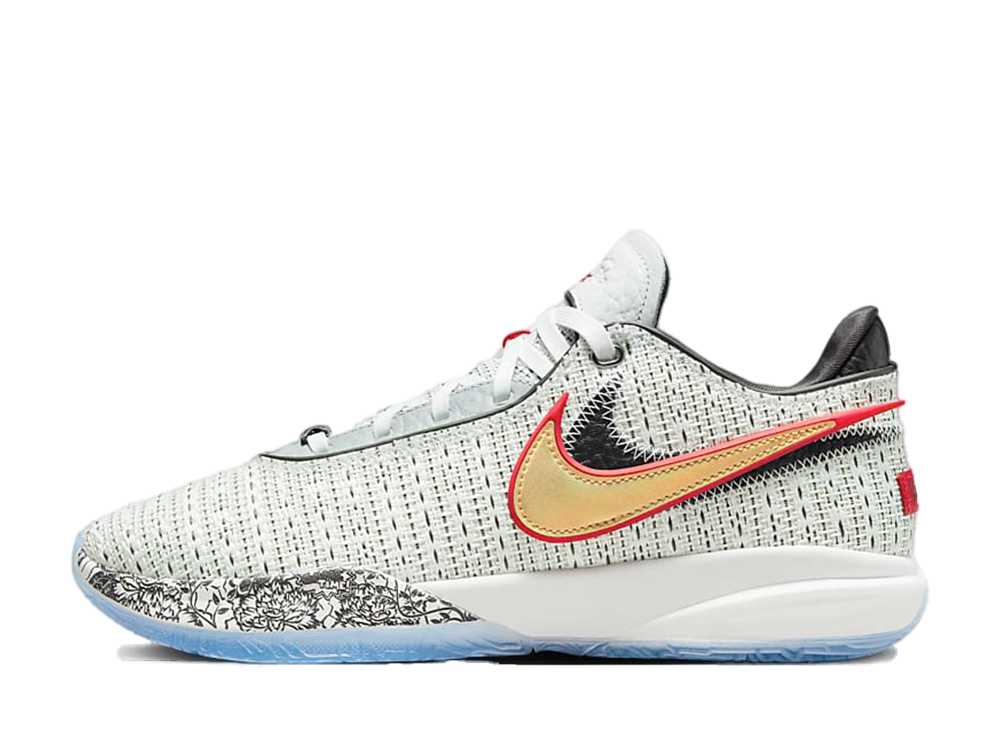 ナイキ レブロン 20 EP ホワイト Nike Lebron 20 EP White/Black/Red/Gold DJ5422-100