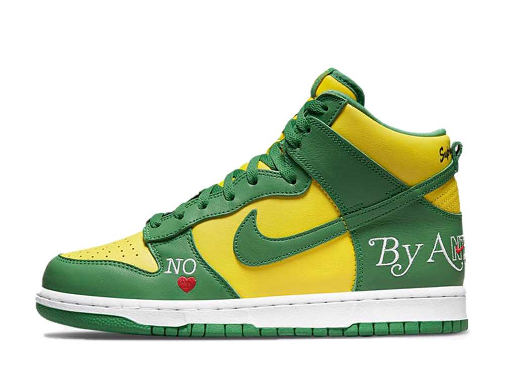 シュプリーム×ナイキSBダンク ハイ Supreme×Nike SB Dunk High By Any Means Brazil DN3741-700