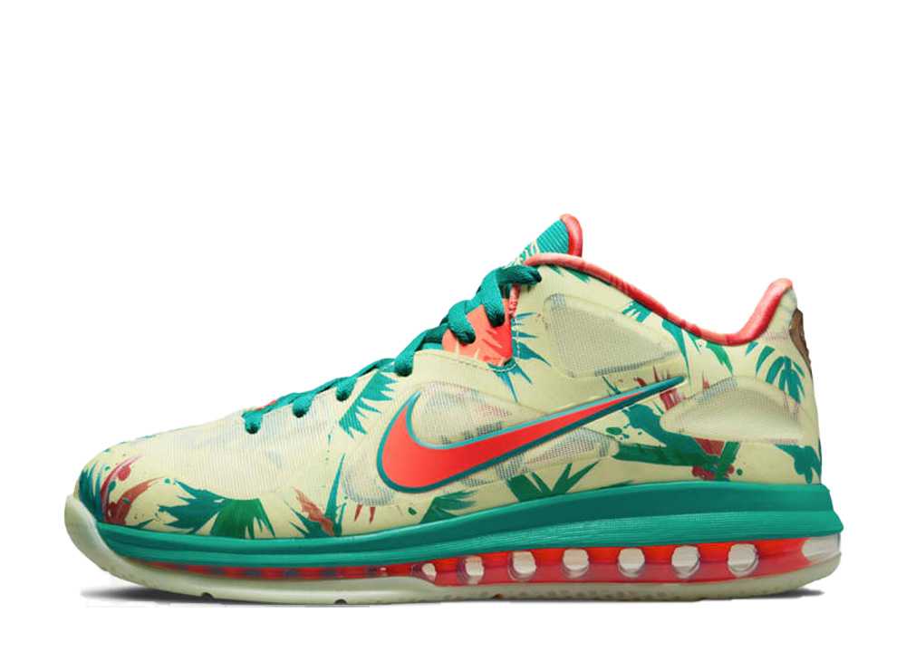 ナイキ レブロン9 ロー ホワイトライムアンドブライトマンゴー Nike LeBron9 Low WhiteLime and BrightMango DO9355-300