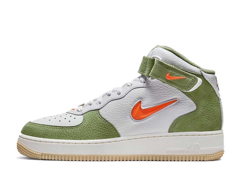 ナイキ エアフォース1 ミッド QS オリーブ Nike Air Force1 Mid QS Olive Green Orange DQ3505-100