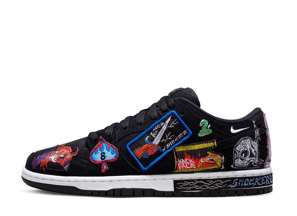 ネック・フェイス×ナイキ SB ダンク ロー Neck face×Nike SB Dunk Low Black/White/Multi DQ4488-001