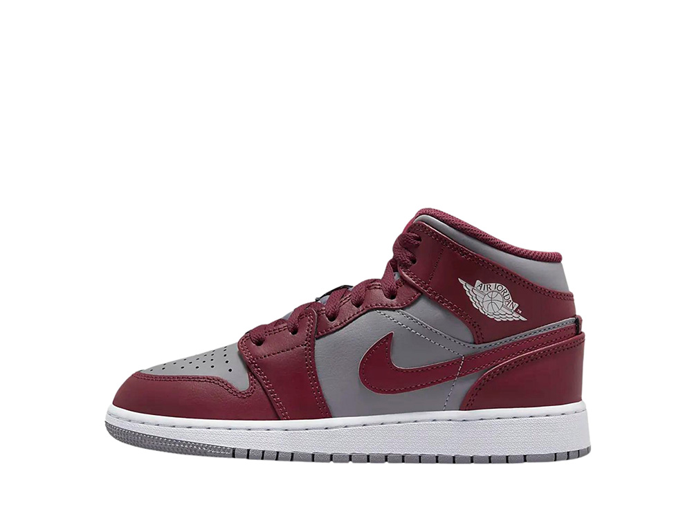 ナイキ GS エアジョーダン1 ミッド Nike GS Air Jordan1 Mid Team Red DQ8423-615