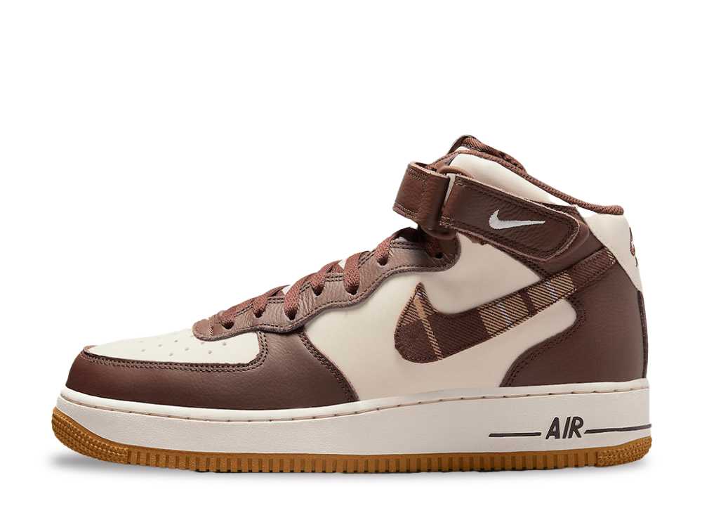 ナイキ エアフォース1 ミッド プレイド Nike Air Force 1 Mid Plaid Brown DV0792-100