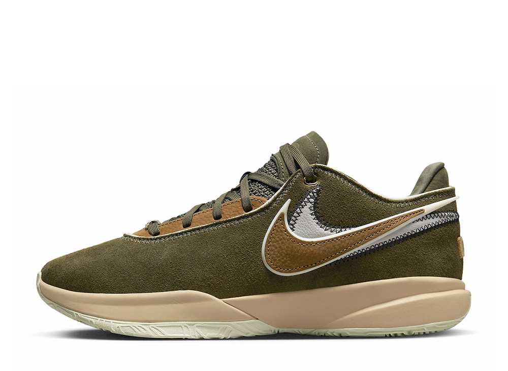 ナイキ レブロン20 オリーブ スウェード Nike LeBron 20 Olive Suede DV1193-901