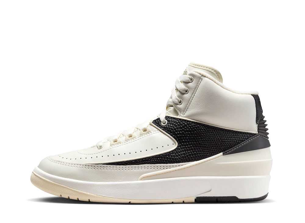 ナイキ ウィメンズ エアジョーダン2 レトロ セイル アンド ブラック Nike WMNS Air Jordan 2 Retro Sail and Black DX4400-100