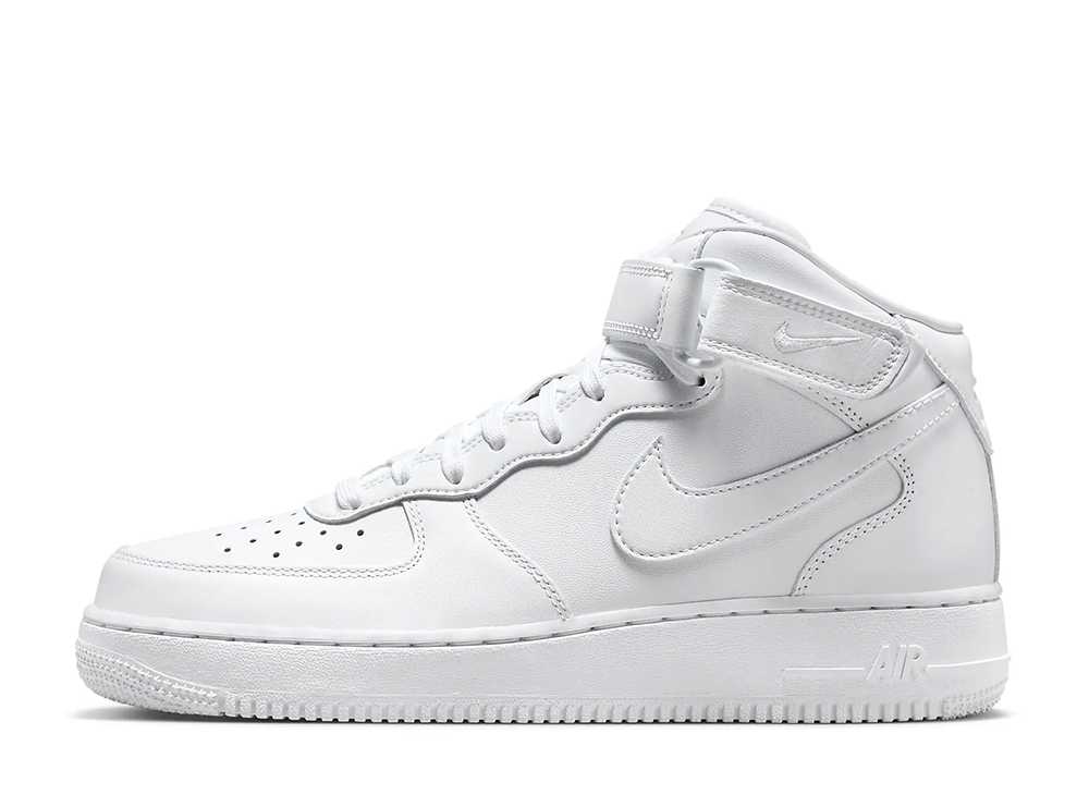 ナイキ エアフォース1 &#39;07 ミッド フレッシュ ホワイト/ウルフグレー Nike Air Force1 &#39;07 Mid Fresh White/Wolf Grey DZ2525-100