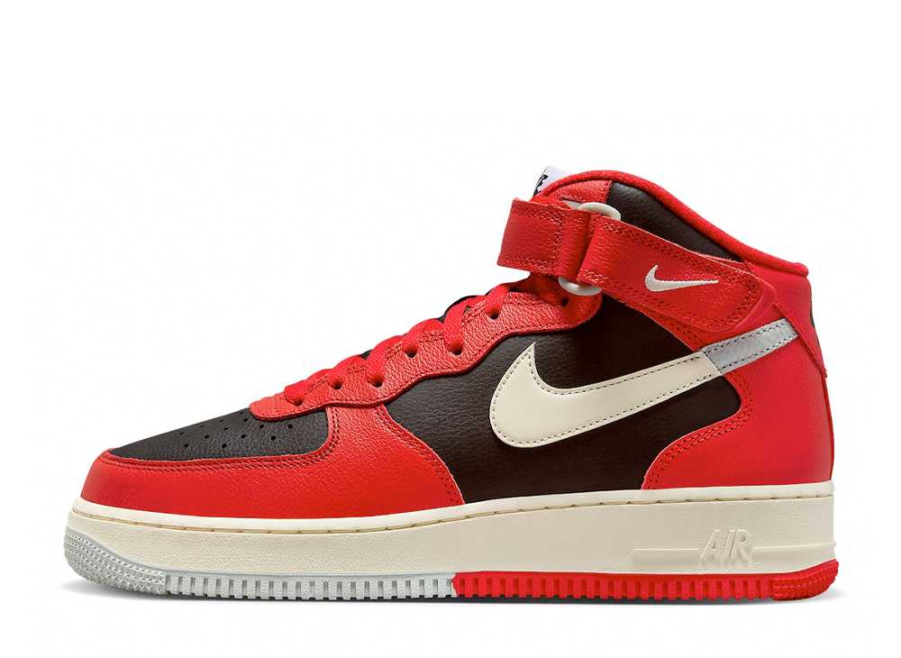 ナイキ エアフォース1 ミッド スプリット ブラック/レッド Nike Air Force1 Mid Split Black/Red DZ2554-001