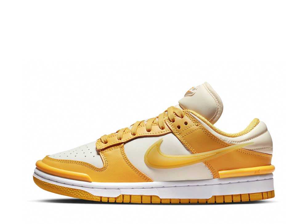 ナイキ ウィメンズ ダンク ロー ツイスト ココナッツミルク Nike WMNS Dunk Low Twist Coconut Milk/Vivid Sulfur/White DZ2794-100