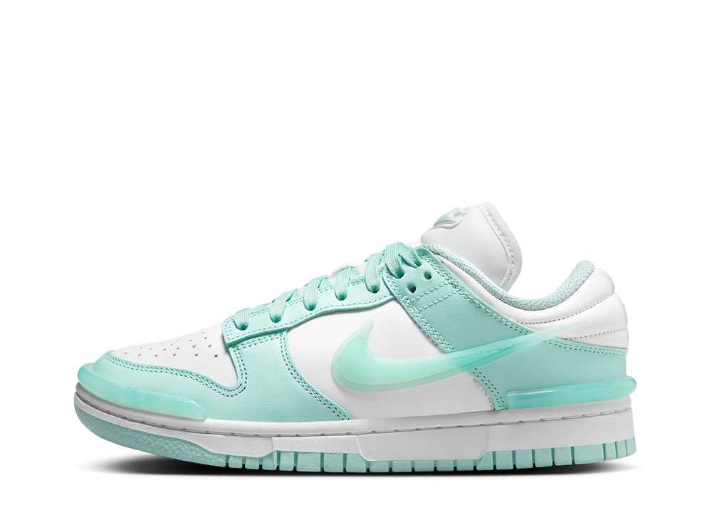 ナイキ ウィメンズ ダンク ロー ツイスト サミットホワイト Nike WMNS Dunk Low Twist Summit White/Jade Ice DZ2794-101