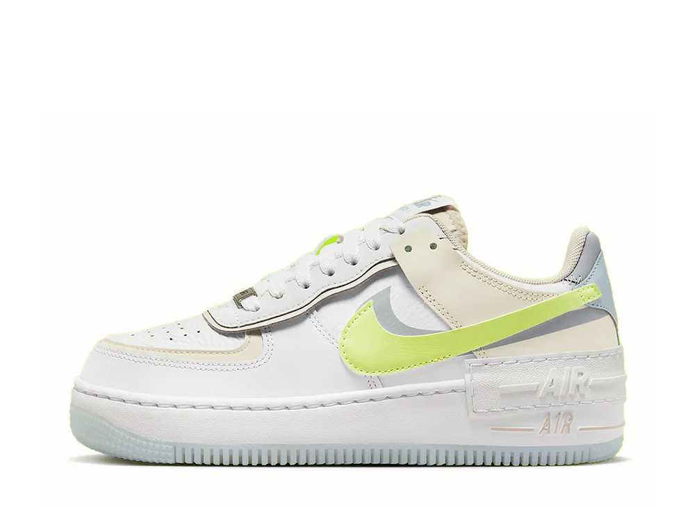 ナイキ ウィメンズ エアフォース1 シャドウ /ネオン/イエロースウッシュ Nike WMNS Air Force 1 Shadow Neon/Yellow Swooshes FB7582-100