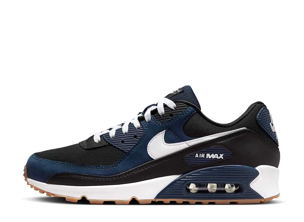 ナイキ エアマックス90 ミッドナイトネイビー/ブラック Nike Air Max 90 Midnight Navy/Black/Gum Medium Brown/White FB9658-400