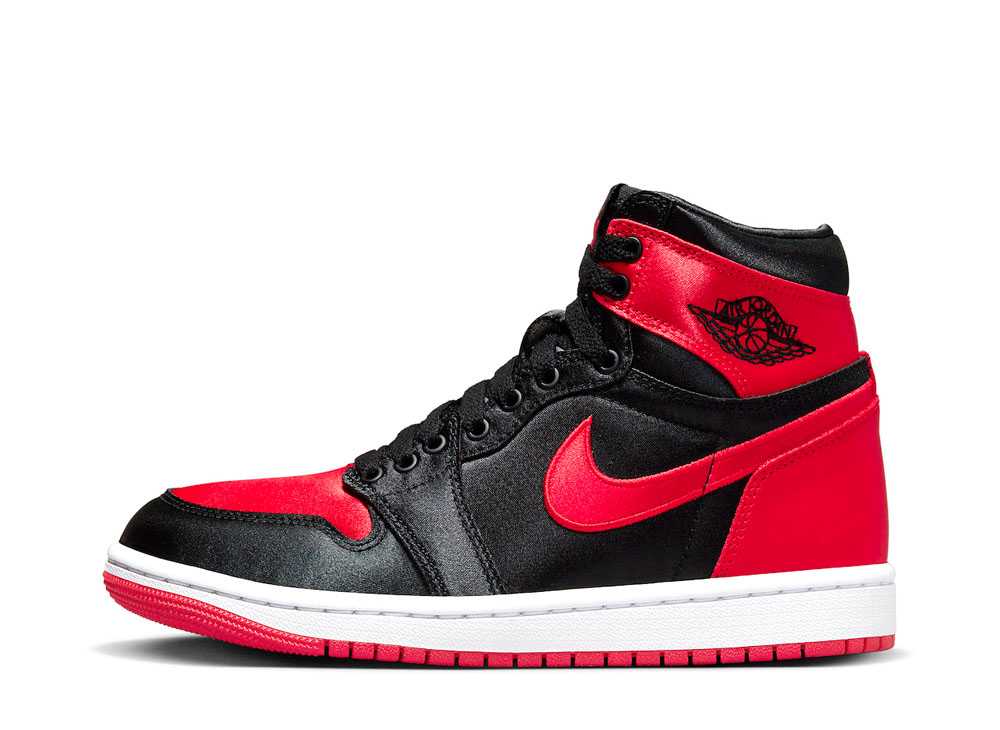 ナイキ ウィメンズ エアジョーダン1 レトロ ハイ OG サテンブレッド Nike WMNS Air Jordan1 Retro High OG Satin Bred FD4810-061